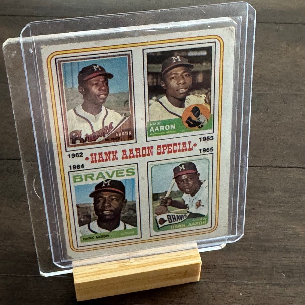 Topps Hank Aaron Special Baseball Card 1964 Milwaukee Braves #4 Vintage
